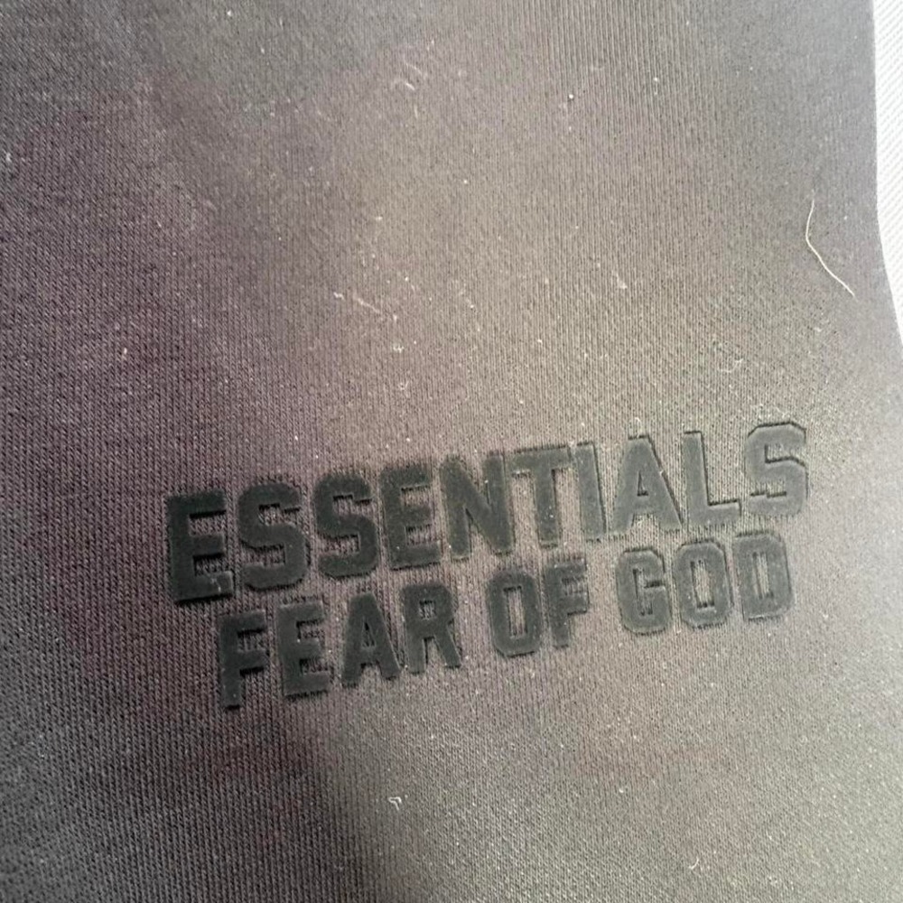 Fear of God Essentials Sweatpants Black Fleece Joggers Mens Size Small - Picture 3 of 5